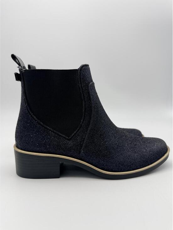 Shoes - Kate Spade Purple Glitter Rain Boots Women's Sparkle Pull On Chelsea Size 5